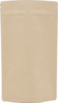 Produktbild von 500 Doypack Bodenbeutel Standbodenbeutel aus Kraftpapier braun 130x225+80mm