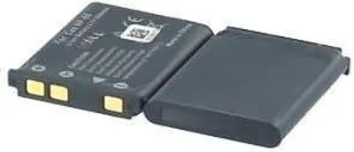 Produktbild von Akku für Casio Exilim EX-Z1 Li-Ion 3,7 Volt 650 mAh schwarz.