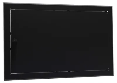 Image de Mimet Trappe de visite métallique MAXI Noir 80x60 cm