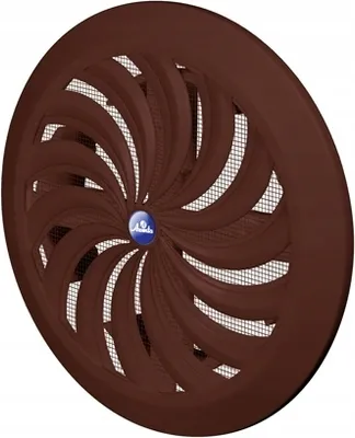 Produktbild von Rundes Lüftungsgitter T88 fi100-150 braun