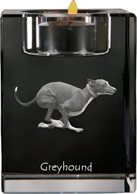 Imagen del producto de Art-Dog Portavelas para vela de té – Greyhound