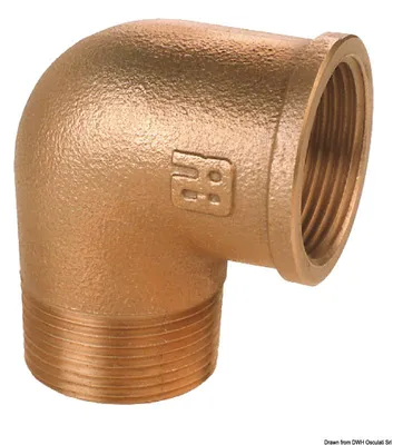 Produktbild von PRZEWODNIK brązowy M-F Kolanko 90° 3/4" Osculati 17.561.04