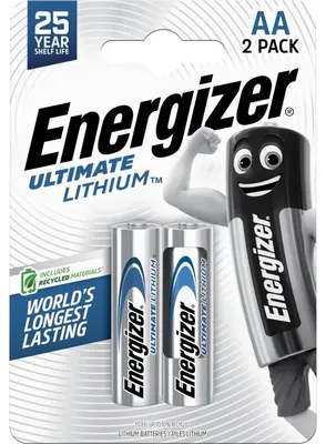 Immagine prodotto di Batteria Energizer Lithium Ultimate -AA L91 Mignon 2 pz.