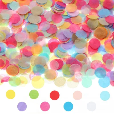 Konfetti 6000 Stück, 50 g, buntes Papier für Hochzeit & Party