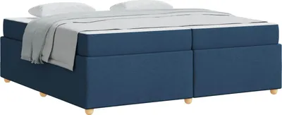 Immagine prodotto di Struttura del letto con materasso Blu 200 x 200 cm Tessuto