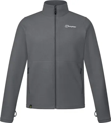Grau melierte Berghaus Prism Polartec InterActive Fleecejacke mit Stehkragen und Reißverschluss