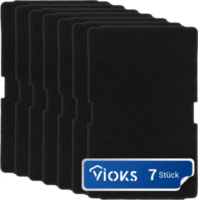 Produktbild von Sockelfilter 7x passend wie Beko 2964840200 Schaumfilter Filtermatte für Trockner