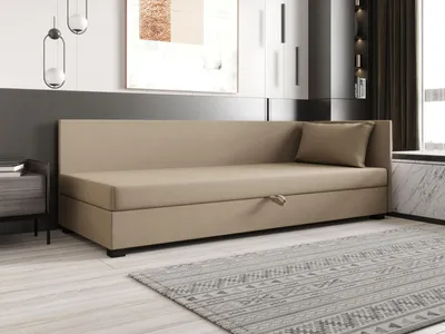 Obrázok produktu pre Jednolôžková posteľ 100x195 ZAJDA PLUS 2 s úložným priestorom - hnedá