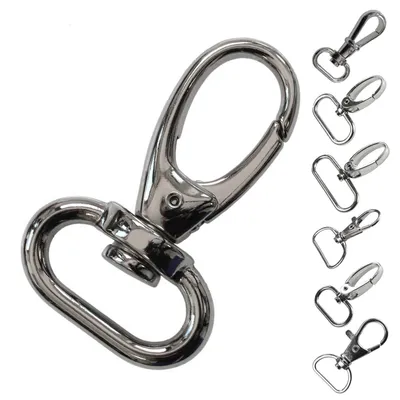 Produktbild von 1 Bolzen-Karabiner Karabinerhaken Größen Farbwahl - Gurtband Hundeleinen