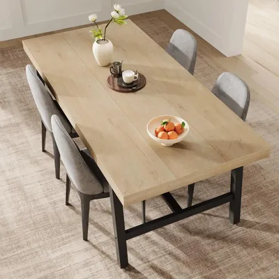 Produktbild von Esstisch Küchentisch Esszimmertisch Für 6 Bis 8 Personen Rechteckig 180x90x76cm