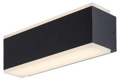 Image de Rabalux 77114 Lampes murales extérieures Mataro LED 12 aluminium plastique noir
