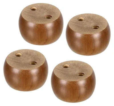 Produktbild von Omgoods – Set mit 4 Holzmöbelbeinen, 4 cm hoch, für Sofa und Schrank