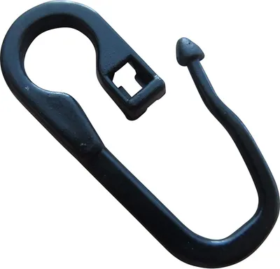 Immagine prodotto di rewagi® 10 ganci a clip con occhiello da 7 mm, nero, ganci per tende chiuse