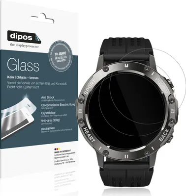 Produktbild von 2x Schutzfolie für Gleisa 1.8 Zoll MP3 Player - Anti-Shock 9H Folie dipos Glass Kunststoffglas
