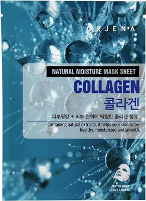 Immagine prodotto di ORJENA Natural Moisture Mask Sheet Collagen, 23 ml - Maschera in fogli ringiovanente con collagene