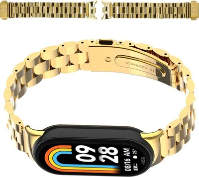 Produktbild von Bizon Armbanduhr Aura Xiaomi Smart Band 9 / 9 NFC / 8 gold