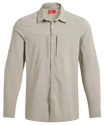 Produktbild von Craghoppers NosiLife Pro Adventure LS V Hemd für Herren Insektenabweisend, Größe:XL, Farbe:Mushroom