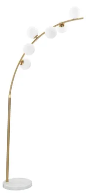 Immagine prodotto di Lampada Da Terra Glamy Arc 6 Luci Cm 130X45X220-246