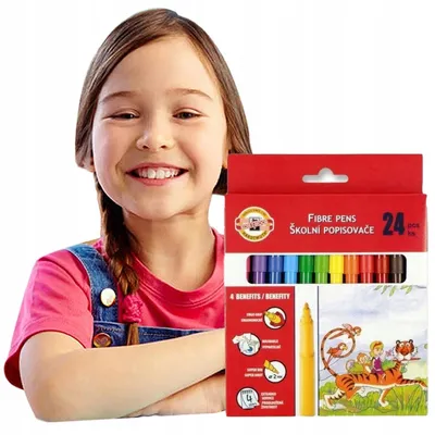 Obrázek produktu pro KOH-I-NOOR Fixy 24 kusů Sada barevné