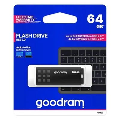 Produktbild von Goodram UMM 3 USB-Stick 64 GB USB 3.0 - Datenspeicher - Memory Stick - Speicherstick -  Schnelle Performance, universelle Kompatibilität