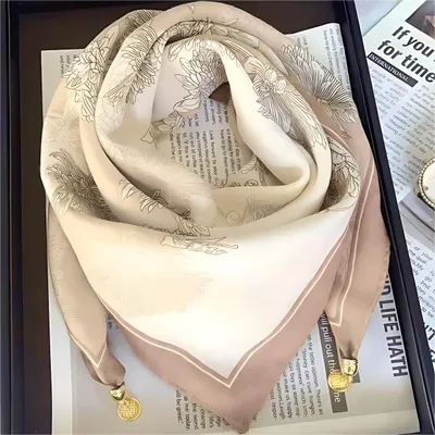 Obrázok produktu pre Elegantná šatka TM-38923 v ružovej, bielej a hnedej farbe KP38923