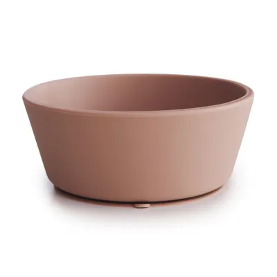 Immagine prodotto di Ciotola in silicone per bambini Mushie con ventosa (rosa cipria)