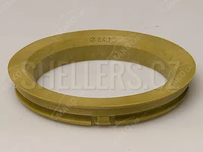 Obrázok produktu pre Centrovací krúžok 82,0 / 64,1 (104.0200.134), plast, žltý, presah kužeľa 4 mm