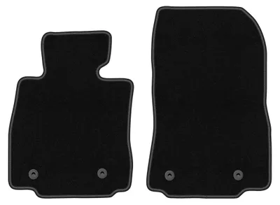 Immagine prodotto di Tappetini anteriori in moquette per Mazda 2 III 2015- (hatchback) – 2 pezzi, neri, su misura – Wielganizator BASIC