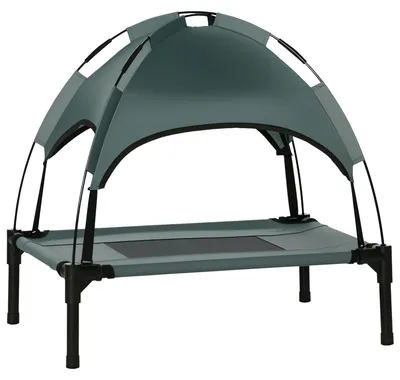 Obrázok produktu pre Pawhut PawHut Pet bed with canopy raised dog bed dog bed breathable taffeta fabric D04-057