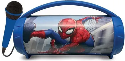 Image de Enceinte Bluetooth Sans-Fil Lumineuse avec Micro Spider-Man