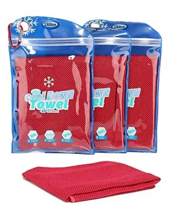 Obrázek produktu pro Cool Down ručník - vč. Taška - 3x červená