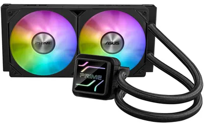 Produktbild von ASUS Prime LC 240 ARGB, All-in-One-Flüssigkeitskühler, 12 cm, 75,7 m³/h, Schwarz