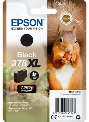 Image de Epson 378XL - 11.2 ml - XL - noir - original - sous blister
