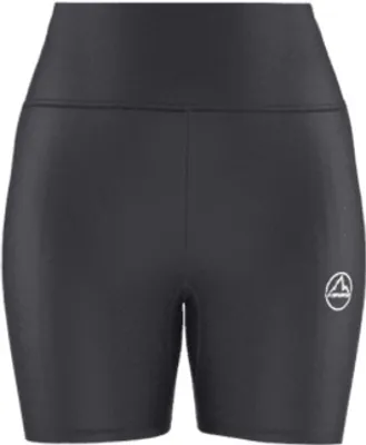 Schwarze Aerial Shorts von La Sportiva für Damen; geeignet für Sport und Freizeit.
