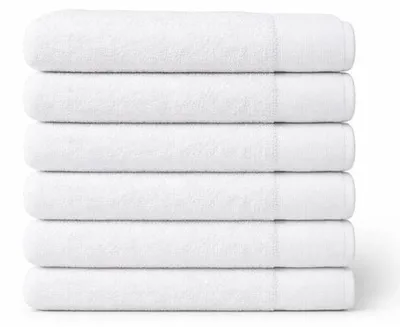 Immagine prodotto di Asciugamani Unyqoos® 30 x 50 cm – Set da 6 pezzi, colore bianco, 100% cotone, ultra-morbidi, altamente assorbenti e ad asciugatura rapida – Asciugamano per ospiti di qualità alberghiera