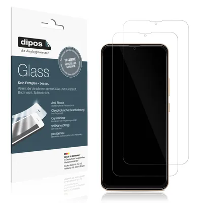 Produktbild von 2x Schutzfolie für HeyxFome 1 2024 - Anti-Shock 9H Folie dipos Glass Kunststoffglas