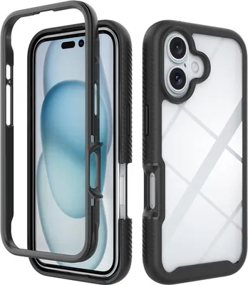 Image de imoshion Coque de protection intégrale à 360° pour l'Apple iPhone 16 - Noir