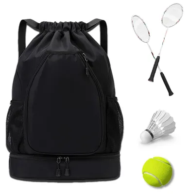 Imagen del producto de Omgoods - Mochila de tenis unisex con espacio para 2 raquetas y compartimento para zapatos