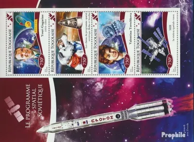 Produktbild von Briefmarken Togo 2014 Mi 6461-6464 Kleinbogen (kompl. Ausgabe) postfrisch Weltraum
