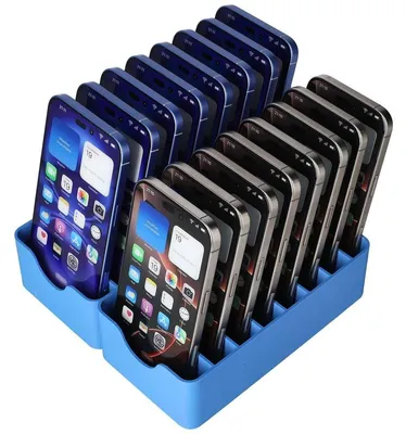Obrázek produktu pro Držák na mobilní telefony s kapacitou pro 16 smartphonů – organizér do třídy