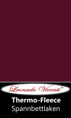 Produktbild von Thermofleece Spannbettlaken 120-130x200 cm Bordeaux Warm Winter Komfort mit Rundumgummi