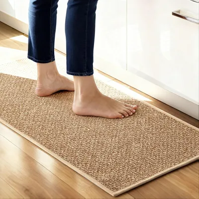 Keukenmat 43x70 cm, superabsorbierend, antislip, wasbaar, braun