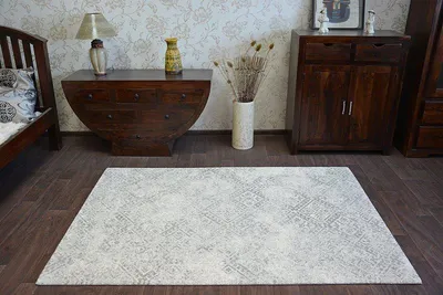 Produktbild von Teppich Künstliches Rindsleder, Rind G5069-2 weiß braun Leder Mehrfarben 100x150 cm