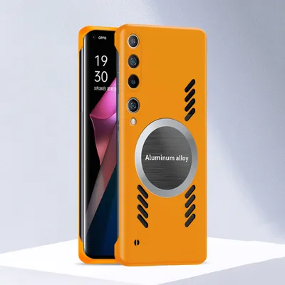 Produktbild von Xiaomi 10 Hülle, Frameless PC Matt Kühlabdeckung Loch Wärmeableitung Schutzhülle für Xiaomi 10 Orange