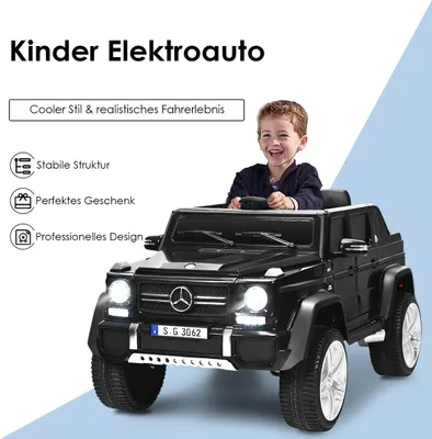 Immagine prodotto di Auto per bambini da 12 V con telecomando, musica, luci a LED