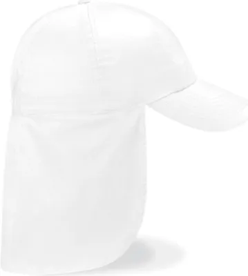 Produktbild von Beechfield B11B | Junior Legionnaire Style Cap / Kappe / Mütze / Hut - Farbe: White - Größe: One Size