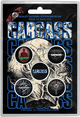 Produktbild von Carcass Anstecker Button Pin Badge (5er Set)