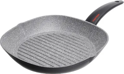 Produktbild von Grillpfanne 28 x 28 cm Bratpfanne Induktion Pfanne Antihaftpfanne Alupfanne Neu