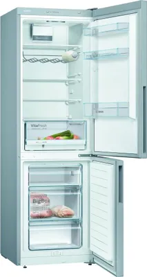 Image de Réfrigérateur combiné 60cm 308l lowfrost inox - Bosch - KGV36VLEAS - série 4