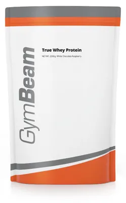 Produktbild von GymBeam - Protein True Whey, 2500 g, weiße Schokolade Himbeere